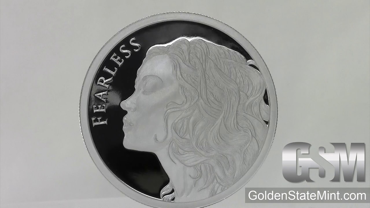 Golden State Mint 1 oz Fearless Proof MiniMintage Silver round