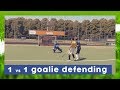 1 vs 1 goalie defending  goalkeeper technique  hockey heroes tv