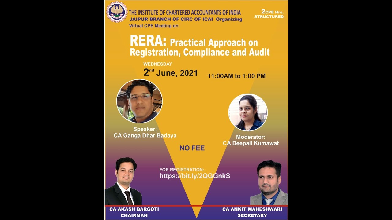 RERA: Practical approach on Registration, Compliance and Audit By CA ...