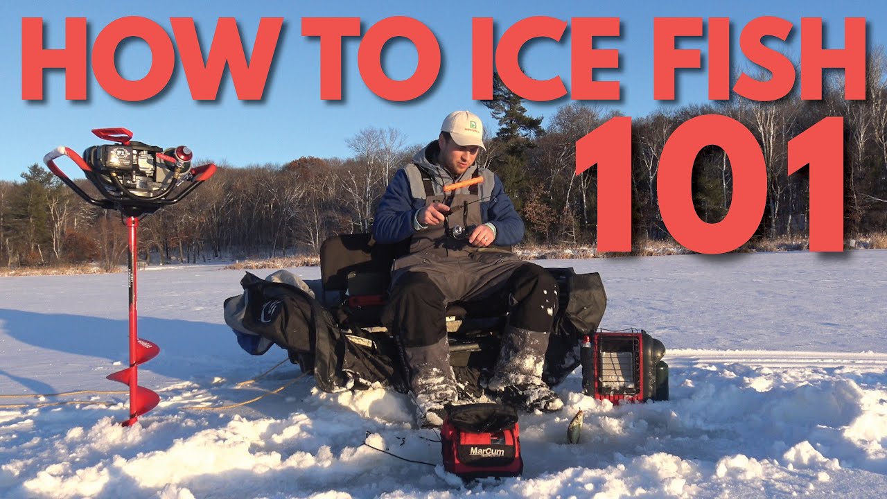 Equipment for Ice Fishing - On the Lake