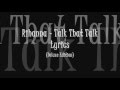 Rhiana (Feat.Jay-Z) - Talk That Talk Lyrics