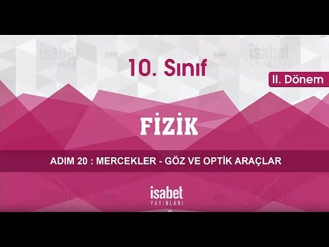 10. Sınıf Fizik – Ders 20 – Mercekler - Göz Ve Optik Araçlar  2