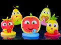 Five little fruits  baby sensory  dance party  fun animation with funky music
