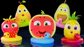 Five Little Fruits - Baby Sensory & Dance Party! - Fun Animation with Funky Music!