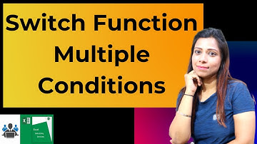 Excel Switch Function Multiple Conditions | How To Use Switch Function in Excel in Hindi