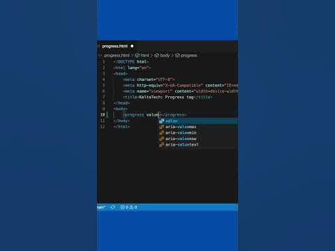 How to show the progress bar in HTML | HTML progress tag | Kushang Shah ...