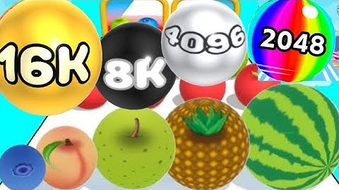 2048 | Ball Run 3D Number Merge // Ball Run Fruit Fruit Merge // Ball Run 2048 #cutiepie22yt