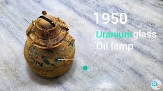 1950 Uranium glass oil lamp Restoration | 15 MIN RESTORATION