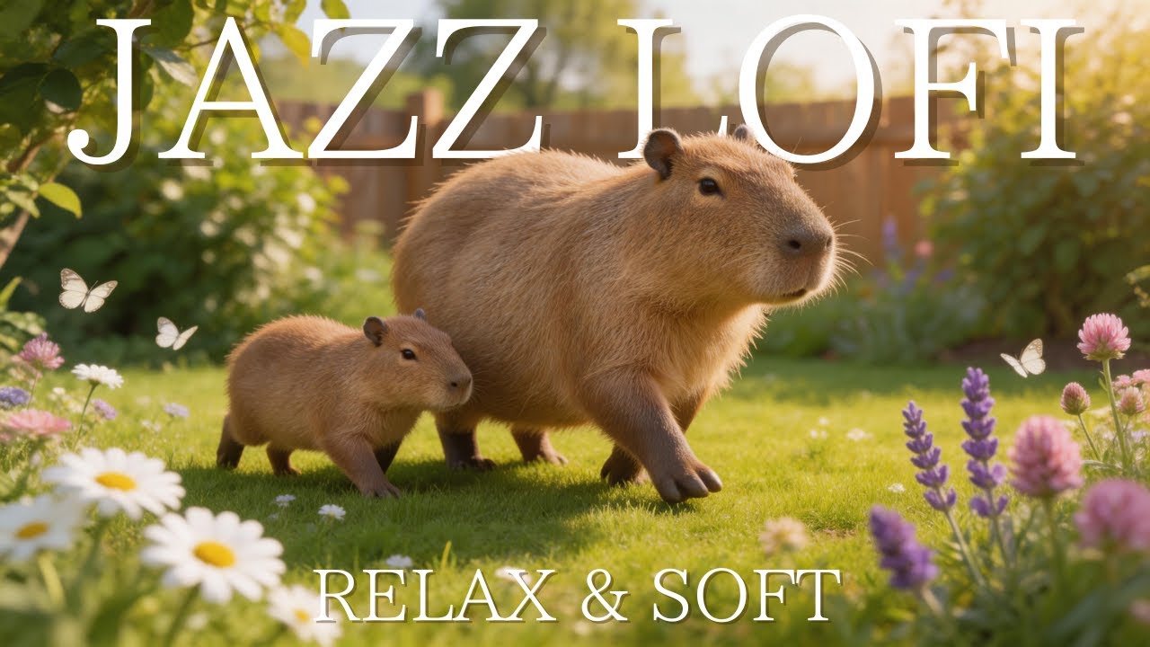 Capybara LOFI LOOP 📖  DJ Capybara Lofi Beats 🌴  Productivity, Focus & Flow (No Copyright BGM)