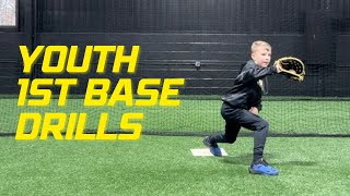 Youth Baseball 1st Base Footwork and Drills