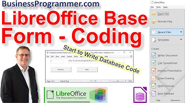 Código en LibreOffice Base - Formulario simple