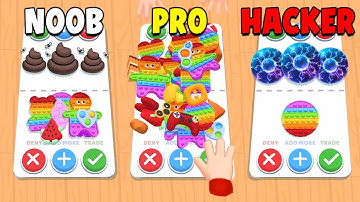 NOOB vs PRO vs HACKER ​in Fidget Toys Trading 3D