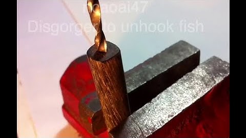 How To Make Wooden Disgorger To Unhook Fish(1)Tự Chế Cây Gỡ Lưỡi câu