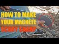 How to Sharpen a Machete to KILLER Sharpness