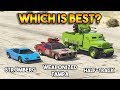 GTA 5 ONLINE : STROMBERG VS HALF TRACK VS WEAPONIZED TAMPA (WHICH IS BEST?)