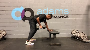 DB Eccentric 3 Point Row