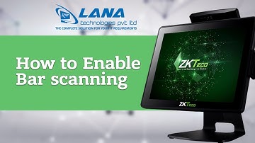 How to Enable to Bar scanning - ZKTeco POS Machine by Lana Technologies (Malayalam, India)