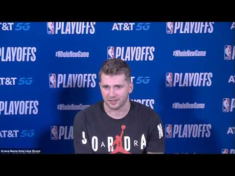 Luka Doncic Discusses Ankle Injury After Game 3 | Postgame Interview