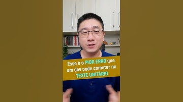 Esse é o PIOR ERRO que um dev pode cometer no TESTE UNITÁRIO #shorts