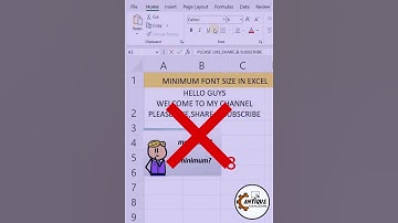 excel min & max font size #shorts #excel #exceltips #microsoftexcel #antiquetechlearn