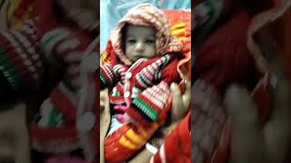 Anshika apne papa ko dekh rahi hai | my first vlog, baby vlog video, new born baby video shorts