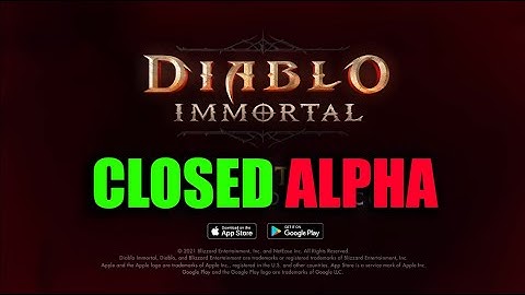 DIABLO IMMORTAL CLOSED ALPHA & Developer Update