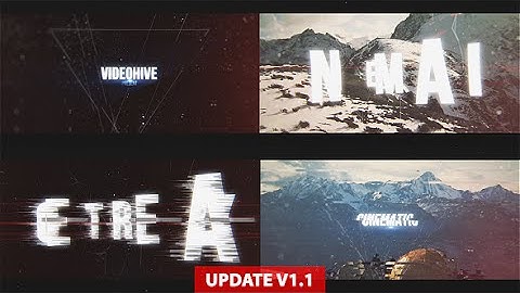Epic Glitch Titles Trailer /// After Effects Template