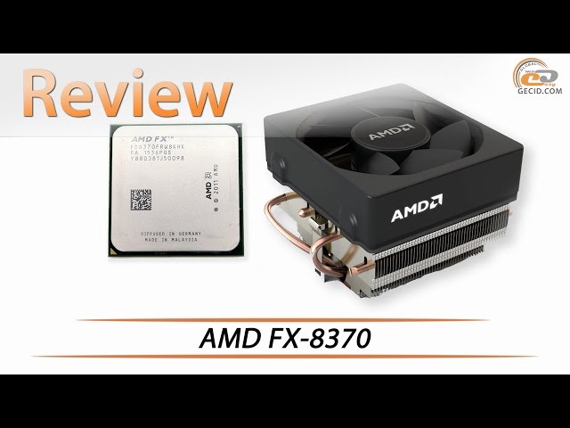 AMD FX 8370 + Wraith Cooler | Review & Testing - YouTube