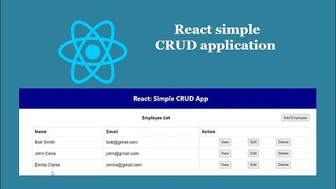 React simple CRUD application | React Hooks | Typescript