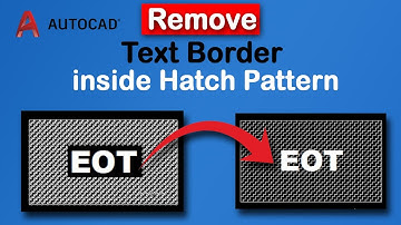 How to remove border around a text inside a hatch pattern in AutoCAD