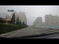 Driving in Morning Fog in Erbil Kurdistan video 2K | December 2020 Christmas