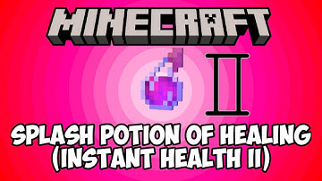 Minecraft: How to Make Splash Potion of Healing (INSTANT HEALTH II) | Easy Potions Guide