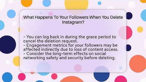 What Happens To Your Followers When You Delete Instagram? - Everyday-Networking