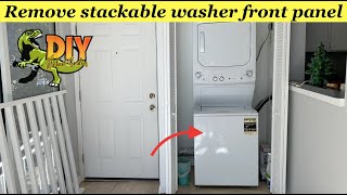 Remove GE washer dryer center front panel - Spacemaker