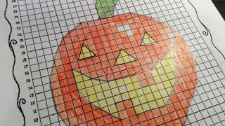 Coloring a pumpkin graph! Timelapse