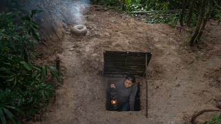 I built The World's Most Secret Underground Earth Home, Off Grid Life Solo Bushcrafts