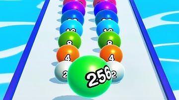 Ball Run 2048 Merge Number ! MAX LEVELS Gameplay Walkthrough New Update Part 457 android, ios