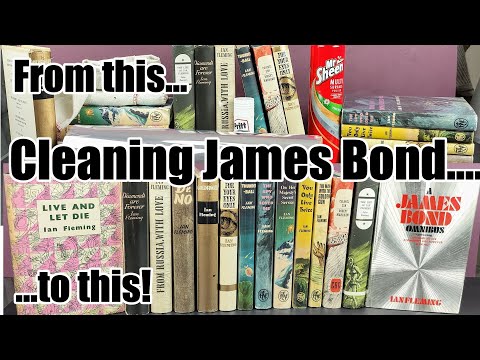 Cleaning - Vintage - Ian Fleming - James Bond - UK Book Club Hardbacks - Narrated Version!