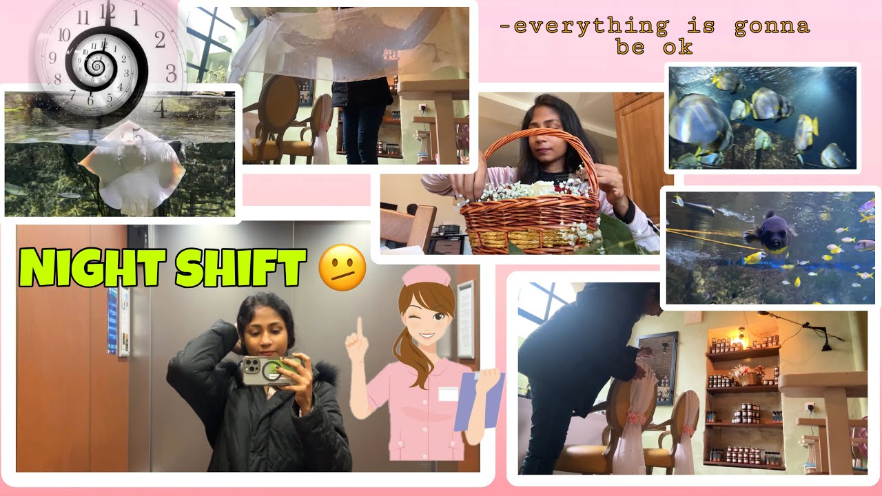 Night shift 🫤 “Dreams don’t work unless you do.” Days in my life 