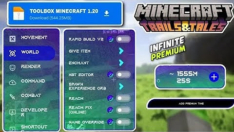 Download TOOLBOX 1.20+ PREMIUM UNLIMITED Time Minecraft Pe (MEDIAFIRE LINK) 100% WORKING 🤯