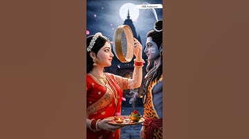 “माता पार्वती और भगवान शिव का करवा चौथ व्रत | माता पार्वती का करवाचौथ | #करवाचौथ #करवाचौथस्टेटस