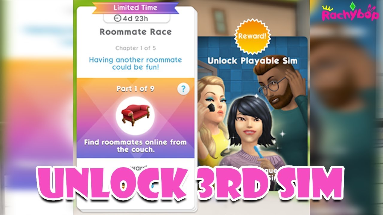 Solved: Re: Roommate Race walkthrough - unlock your 3rd Sim
