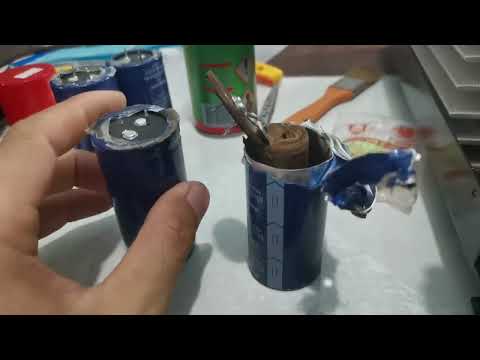 Thay tụ lọc nguồn cho amply bị ù xì, ampli, nhận biết tụ kém, tụ ko chất lượng!