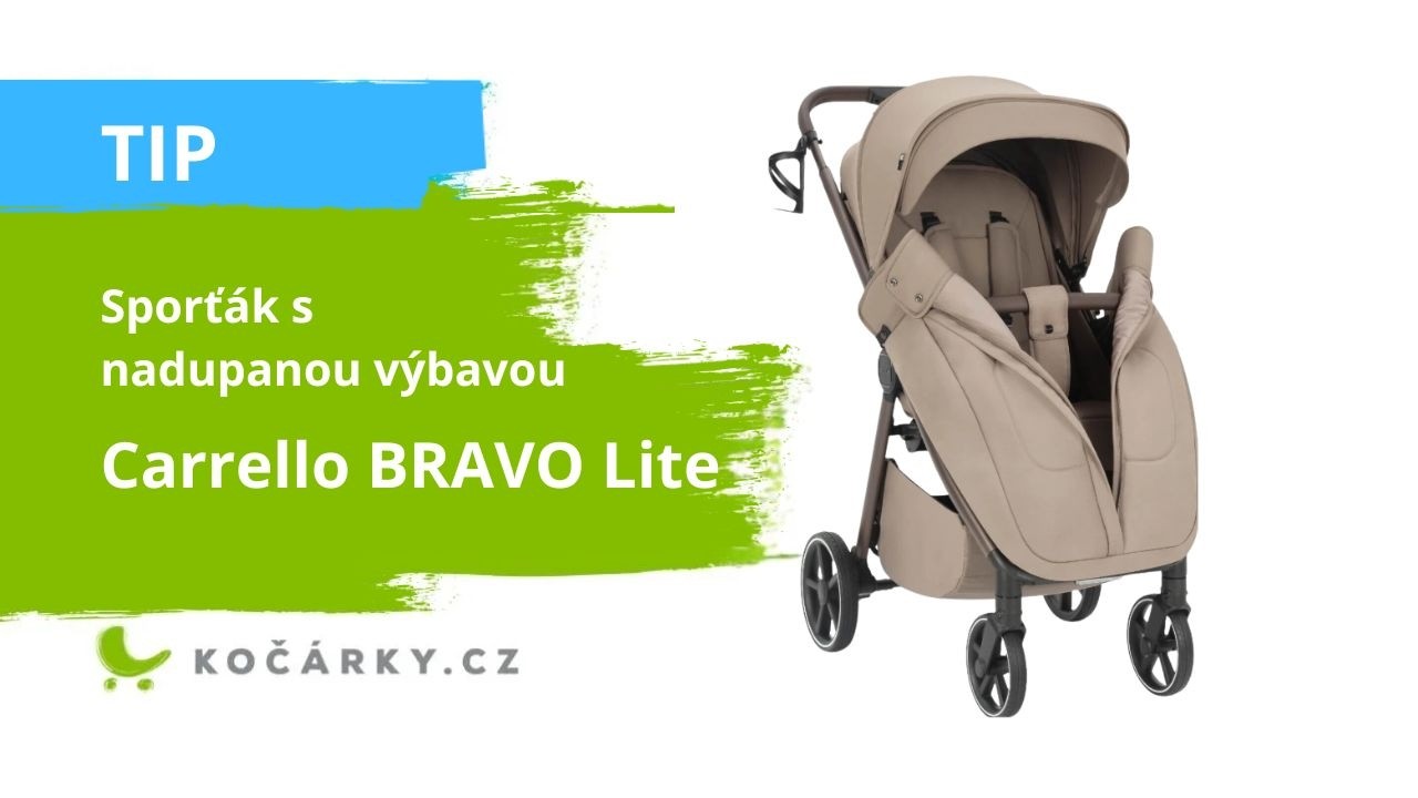 Sportovní kočárek za super cenu s nadupanou výbavou | Carrello Bravo Lite