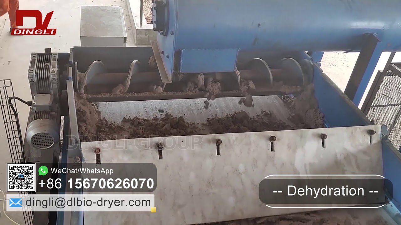 Nigeria brewer's spent grain drying production line running video YouTube