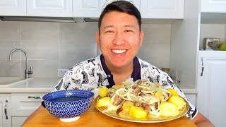 МУКБАНГ БЕШБАРМАК 🇰🇿 ЕТ ҚАЗЫ СОРПА ҚҰРТ  MUKBANG BESHBARMAK не ASMR