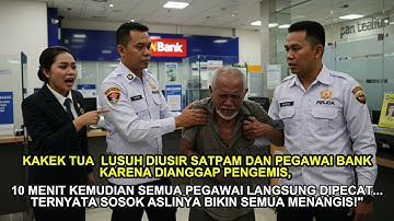 Kakek Tua Lusuh Diusir dari Bank Karena Dianggap Pengemis, 10 Menit Kemudian Semua Pegawai Dipecat!