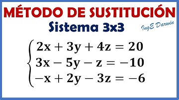 Método de Sustitución - Sistema de Ecuaciones Lineales 3x3 | Ejercicio 1