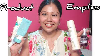 Skincare empties for summer 🏝️ #sunscreen #serum #oilyskintips