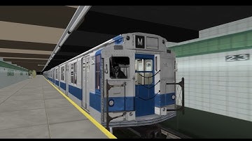 [OpenBVE] R1-9 M train arriving at 23rd Street